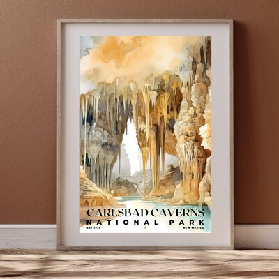 Carlsbad Caverns National Park Poster, Travel Art, Office Poster, Home Decor | S4 - image3